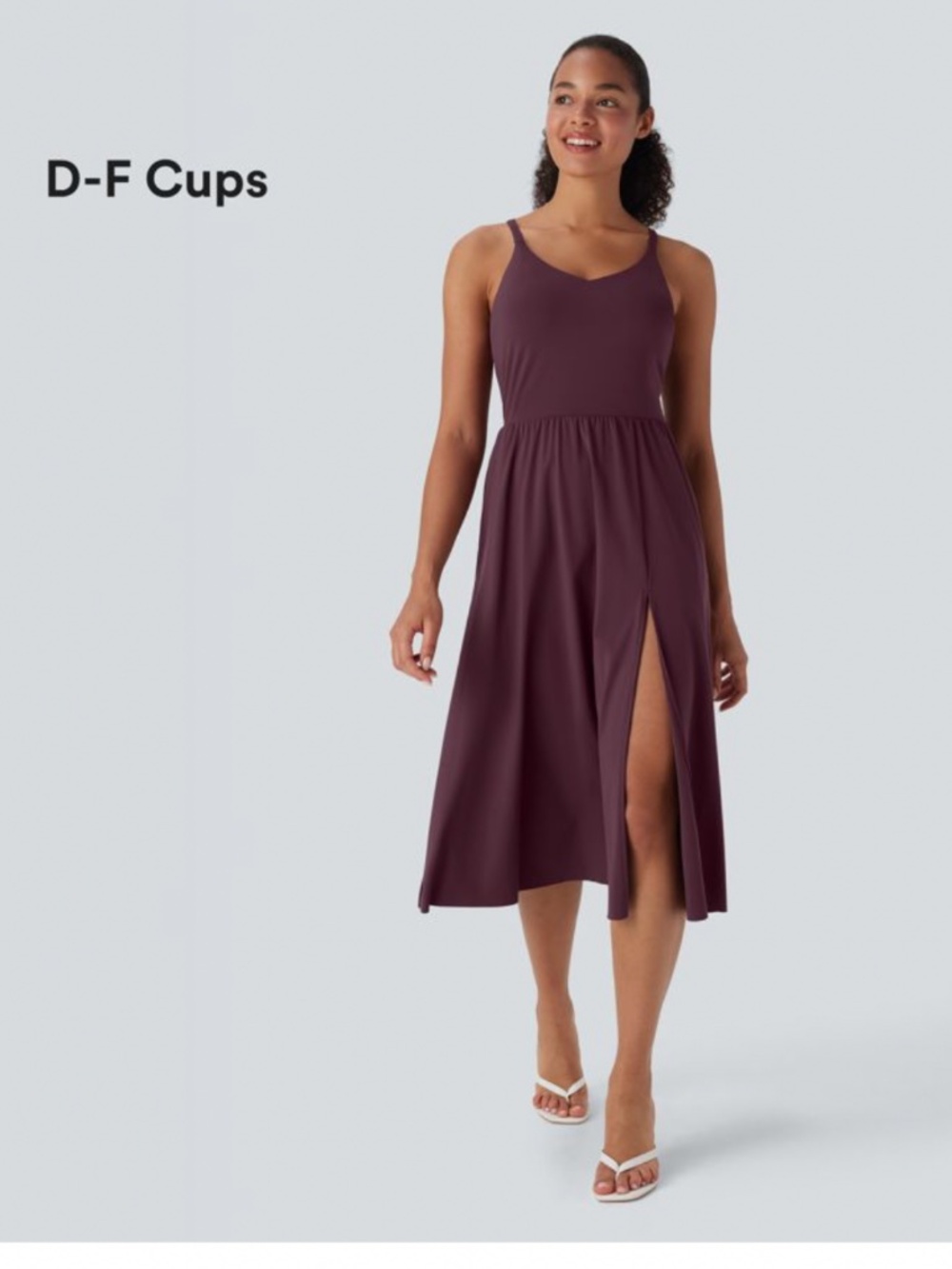 Halara Everyday Midi Chill Dress-La Land (D-F Cups)